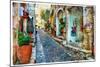 Charming Villages of Provance, France - Artwork in Painting Styl-Maugli-l-Mounted Photographic Print