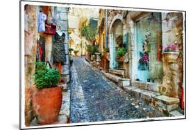 Charming Villages of Provance, France - Artwork in Painting Styl-Maugli-l-Mounted Photographic Print