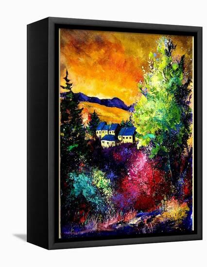 Charnoy village France-Pol Ledent-Framed Stretched Canvas