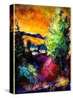 Charnoy village France-Pol Ledent-Stretched Canvas