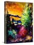 Charnoy village France-Pol Ledent-Stretched Canvas