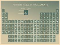 Periodic Table of the Elements with Atomic Number, Symbol and Weight-charobnica-Art Print