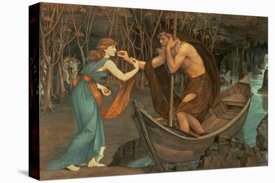 Charon and Psyche-John Roddam Spencer Stanhope-Stretched Canvas