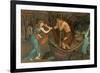 Charon and Psyche-John Roddam Spencer Stanhope-Framed Giclee Print