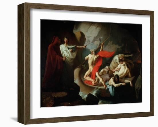 Charon Conveying the Souls of the Dead Across the Styx, 1860-Konstantin Petrovich Pomerantsev-Framed Giclee Print