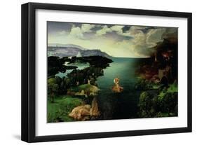 Charon Crossing the River Styx, 1515-24-Joachim Patenir-Framed Giclee Print