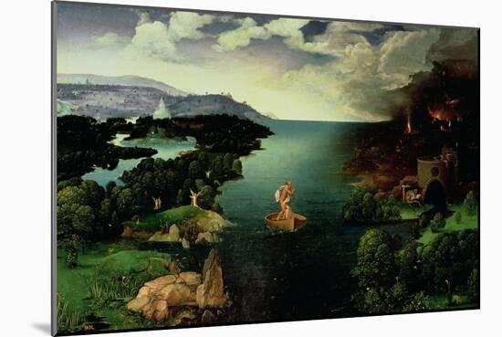 Charon Crossing the River Styx, 1515-24-Joachim Patenir-Mounted Giclee Print