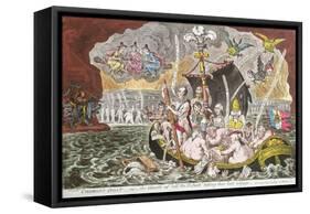 Charon's Boat, or the Ghost's of the 'All Talents' Taking their Last Voyage-James Gillray-Framed Stretched Canvas