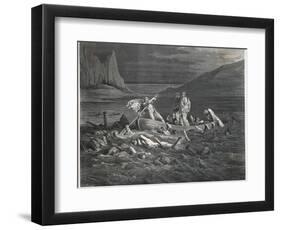 Charon, the Ferryman of the Styx, Carries Dante and Virgil to the Underworld-null-Framed Photographic Print