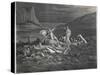 Charon, the Ferryman of the Styx, Carries Dante and Virgil to the Underworld-null-Stretched Canvas