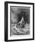 Charon the Ferryman Rowing to Collect Dante and Virgil, to Carry Them across the Styx, 1861-Gustave Doré-Framed Giclee Print