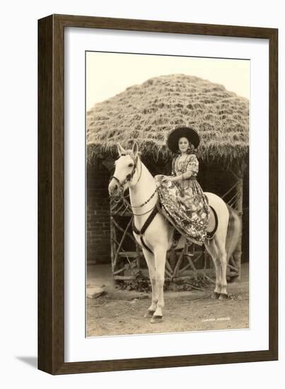 Charra on Horse, Mexico-null-Framed Art Print