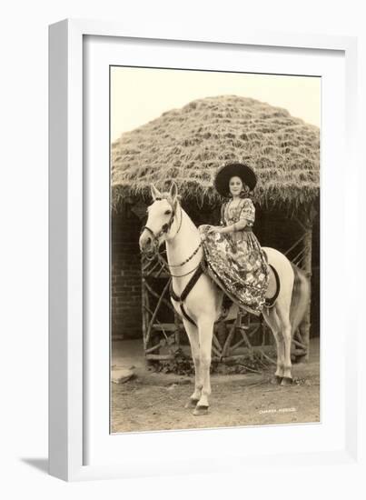 Charra on Horse, Mexico-null-Framed Art Print