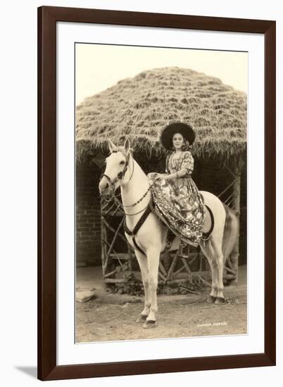 Charra on Horse, Mexico-null-Framed Art Print