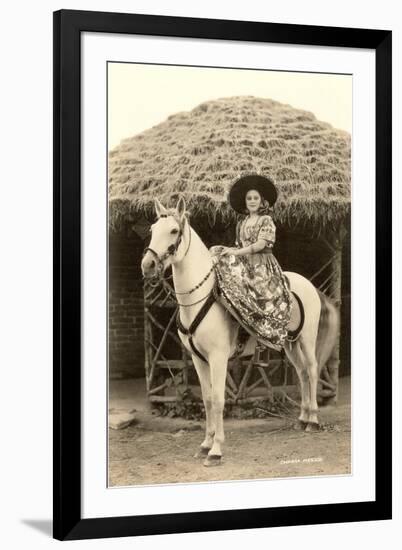 Charra on Horse, Mexico-null-Framed Art Print