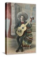 Charro Playing Guitar, Mexico-null-Stretched Canvas