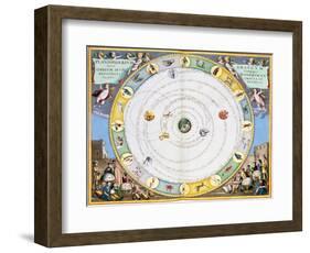 Chart describing the movement of the Planets, 1660-1661-Andreas Cellarius-Framed Giclee Print