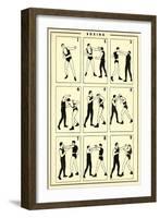 Chart of Boxing Moves-null-Framed Art Print