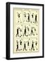 Chart of Boxing Moves-null-Framed Art Print