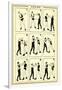 Chart of Boxing Moves-null-Framed Art Print