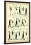 Chart of Boxing Moves-null-Framed Art Print