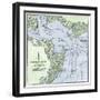 Chart of Charleston Harbor, Showing Fort Sumter and Fort Moultrie-null-Framed Giclee Print