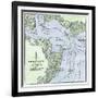 Chart of Charleston Harbor, Showing Fort Sumter and Fort Moultrie-null-Framed Giclee Print