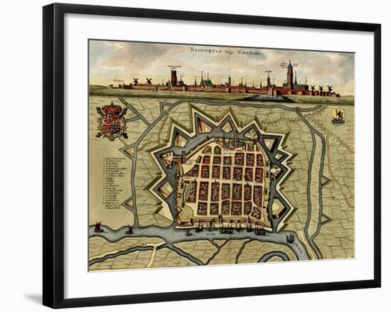 Chart of Military Armaments in Defense - 1700-Anna Beeck-Framed Art Print