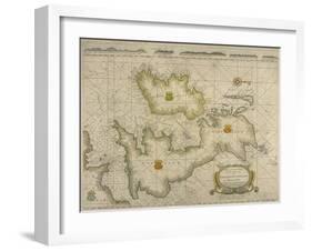 Chart of Sea Coast of England, Scotland, and Ireland, 1746-James Borlow-Framed Giclee Print