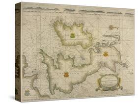 Chart of Sea Coast of England, Scotland, and Ireland, 1746-James Borlow-Stretched Canvas