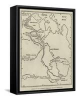 Chart of the American Franklin Search Expedition-null-Framed Stretched Canvas
