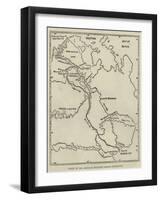 Chart of the American Franklin Search Expedition-null-Framed Giclee Print