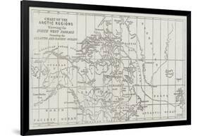 Chart of the Arctic Regions Showing the North West Passage Connecting the Atlantic and Pacific Ocea-John Dower-Framed Giclee Print