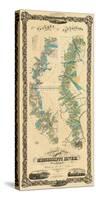 Chart of The Lower Mississippi River, c.1858-B^ M^ Norman-Stretched Canvas