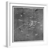 Chart of the RMS Titanic Wreck Site-null-Framed Giclee Print