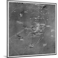 Chart of the RMS Titanic Wreck Site-null-Mounted Giclee Print