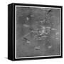 Chart of the RMS Titanic Wreck Site-null-Framed Stretched Canvas