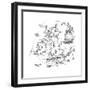 Chart of the Spanish Armada's Course, 1588-null-Framed Giclee Print