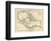 Chart of the West Indies, c.1795-Mathew Carey-Framed Art Print