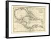 Chart of the West Indies, c.1795-Mathew Carey-Framed Art Print