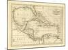 Chart of the West Indies, c.1811-Mathew Carey-Mounted Art Print