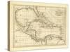 Chart of the West Indies, c.1811-Mathew Carey-Stretched Canvas