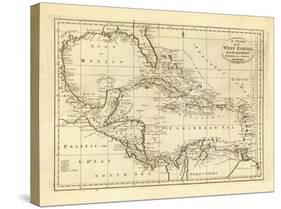 Chart of the West Indies, c.1811-Mathew Carey-Stretched Canvas