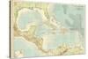 Chart of the West Indies Sea Depths and Land Elevations-null-Stretched Canvas