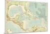 Chart of the West Indies Sea Depths and Land Elevations-null-Mounted Giclee Print