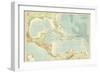 Chart of the West Indies Sea Depths and Land Elevations-null-Framed Giclee Print