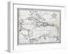 Chart of the West Indies, with the Adjacent Coast of South America, 1830-J&C Walker-Framed Giclee Print