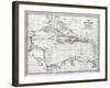 Chart of the West Indies, with the Adjacent Coast of South America, 1830-J&C Walker-Framed Giclee Print