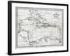 Chart of the West Indies, with the Adjacent Coast of South America, 1830-J&C Walker-Framed Giclee Print