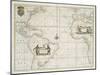 Chart of the Western  Ocean with rhumb lines by Jeremiah Seller, 1705-English School-Mounted Giclee Print